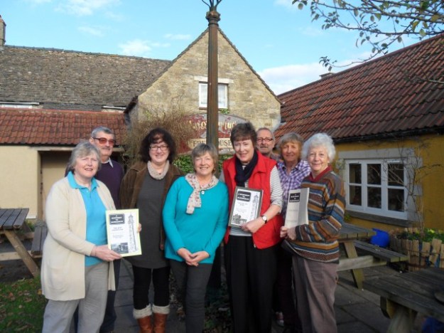 Photo of the writers with their books